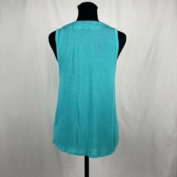 We The Free Take The Plunge Turquoise Tank Top - Picture 4 of 7